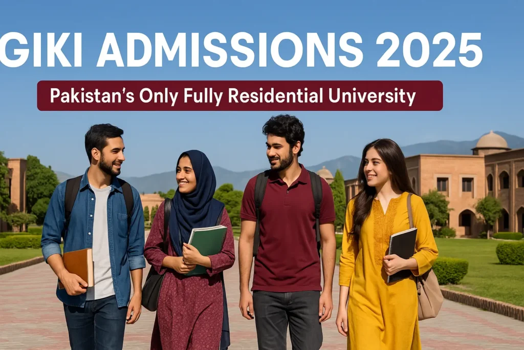 Students at GIKI campus