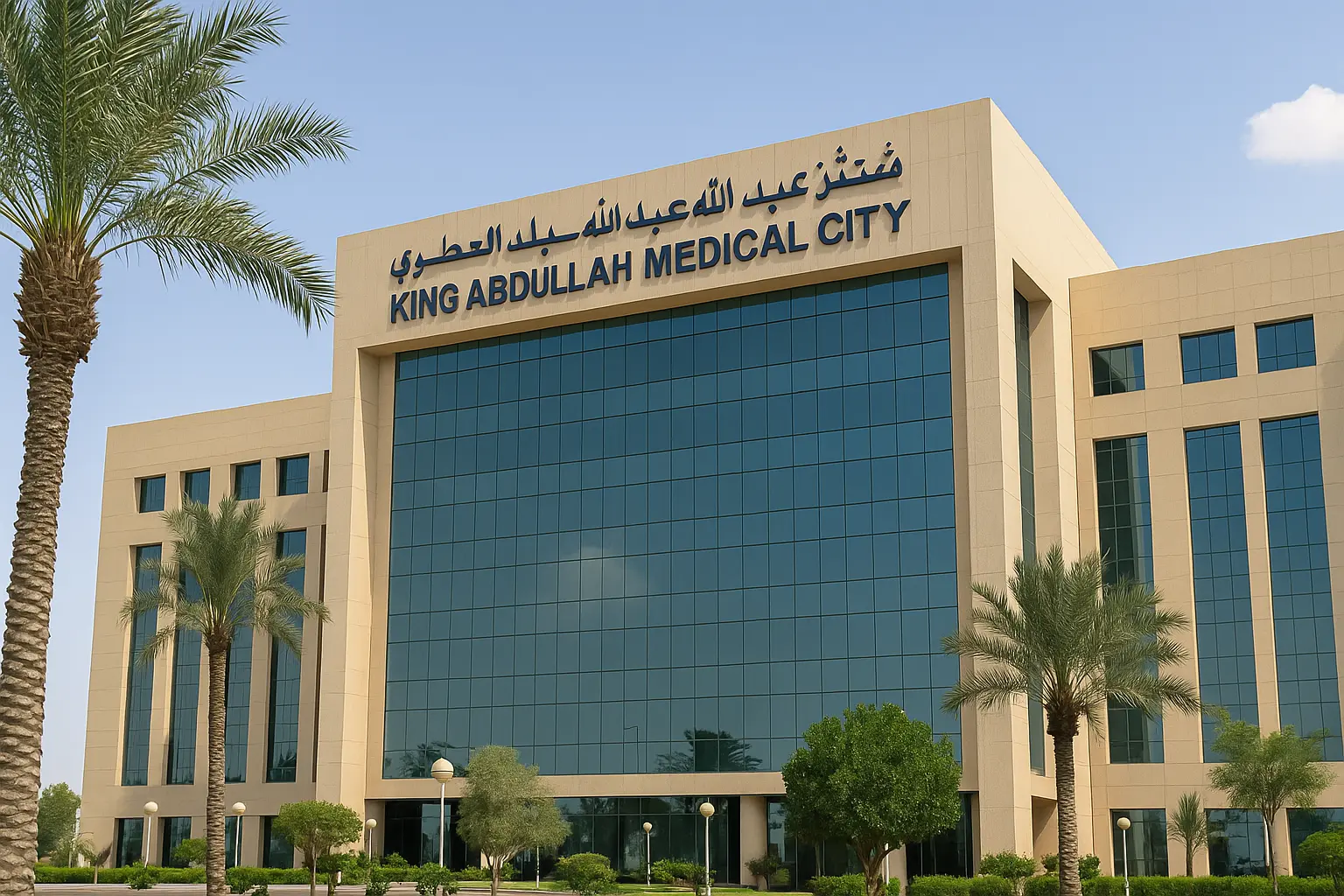 Doctors treating a pilgrim at King Abdullah Medical City during Hajj 2025