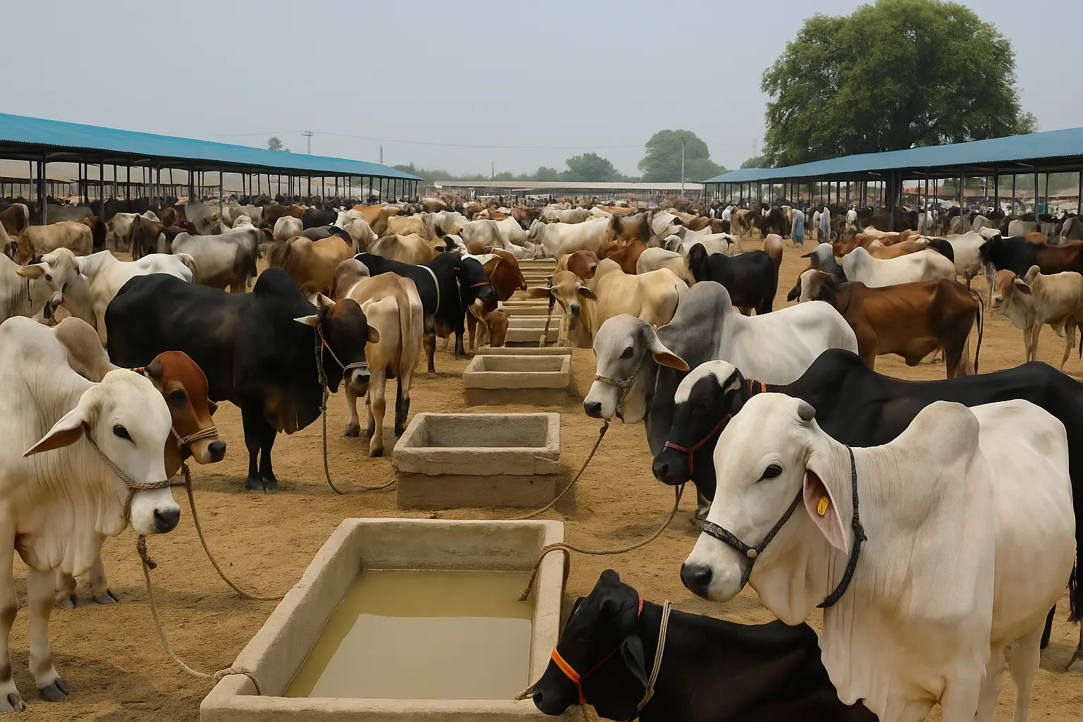 Pakistan’s largest model cattle market in Shahpur Kanjran, Lahore, featuring modern livestock care, digital payments, and clean facilities